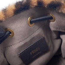 Load image into Gallery viewer, FENDI Montresor 2-way Shoulder Bag Brown/Dark Brown8BS010 Mouton Size Mini