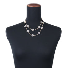 Load image into Gallery viewer, Van Cleef & Arpels Vintage Alhambra Necklace with 20 Crystal MotifsVCARP39C00 18K Yellow Gold