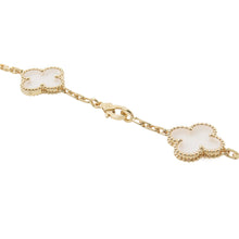 Load image into Gallery viewer, Van Cleef & Arpels Vintage Alhambra Necklace with 20 Crystal MotifsVCARP39C00 18K Yellow Gold