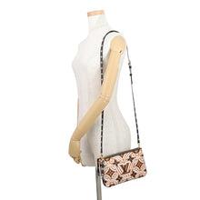 Load image into Gallery viewer, LOUIS VUITTON Pochette double zip Creme caramelM69488 Monogram LV Clafoutis
