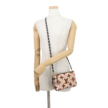 Load image into Gallery viewer, LOUIS VUITTON Pochette double zip Creme caramelM69488 Monogram LV Clafoutis