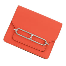 Load image into Gallery viewer, HERMES Roulis Slim Verso Rose Texas/Sienne Evercolor