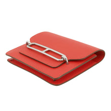 将图像加载到图库查看器中,HERMES Roulis Roulis Slim Rouge Coeur Chevre Myzore Goatskin