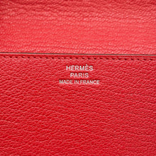 将图像加载到图库查看器中,HERMES Roulis Roulis Slim Rouge Coeur Chevre Myzore Goatskin