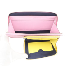 将图像加载到图库查看器中,HERMES Nouveau To Go Shoulder Wallet Mauve Sylvestre/Lime/Cuivre Epsom/Swift Leather