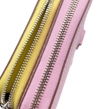 将图像加载到图库查看器中,HERMES Nouveau To Go Shoulder Wallet Mauve Sylvestre/Lime/Cuivre Epsom/Swift Leather