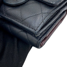 将图像加载到图库查看器中,CHANEL Classic Small Flap Wallet BlackAP0230-B10583-C3906 Caviar Leather