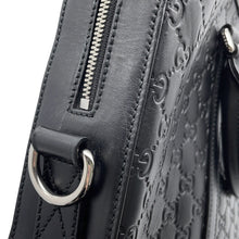 Load image into Gallery viewer, GUCCI GG Emblem Briefcase Black435322 Leather