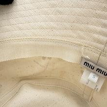 将图像加载到图库查看器中,MIUMIU Painted Bucket Hat Size S Beige/Multicolor Cotton100%