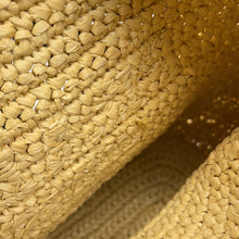 将图像加载到图库查看器中,PRADA 2WAY Bucket Bag Beige/Light Brown1BE068 Raffia Leather