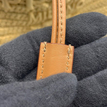 将图像加载到图库查看器中,PRADA 2WAY Bucket Bag Beige/Light Brown1BE068 Raffia Leather