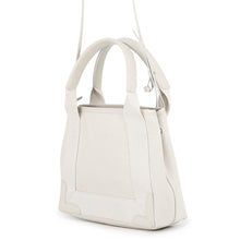 Load image into Gallery viewer, BALENCIAGA NavyCabas White390346AQ38N2681 Canvas Leather Size XS
