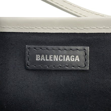 Load image into Gallery viewer, BALENCIAGA NavyCabas White390346AQ38N2681 Canvas Leather Size XS