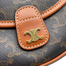 Load image into Gallery viewer, CELINE Mini Buzzas Triomphe Shoulder Tan196702BZJ.04LU PVC Leather