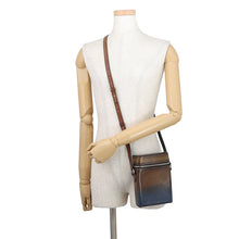 Load image into Gallery viewer, Berluti FreeScript Swipe Calligraphy Messenger Brown/Blue Venezia Leather