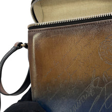 Load image into Gallery viewer, Berluti FreeScript Swipe Calligraphy Messenger Brown/Blue Venezia Leather