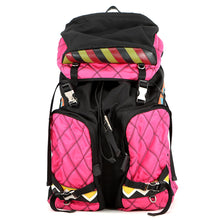 Load image into Gallery viewer, PRADA Backpack Black/Fuchsia/Multicolor2VZ136 Nylon Leather