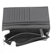 Load image into Gallery viewer, PRADA triangle logo long wallet Black2MV836_QHH_F0002 Saffiano LeatherCalf Leather