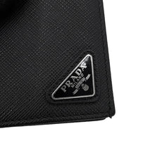 Load image into Gallery viewer, PRADA triangle logo long wallet Black2MV836_QHH_F0002 Saffiano LeatherCalf Leather