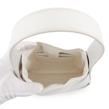 Load image into Gallery viewer, Ferragamo Cutout Handbag White213487 Leather Canvas Size Small
