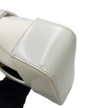 Load image into Gallery viewer, Ferragamo Cutout Handbag White213487 Leather Canvas Size Small