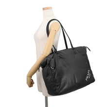 Load image into Gallery viewer, PRADA Logo tote Black1BG223 Leather