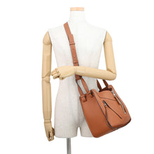 将图像加载到图库查看器中,LOEWE Hammock 2-Way Bag Tan387.30.N60 Calf Leather Size Small