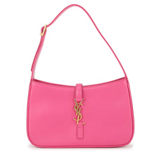 Load image into Gallery viewer, SAINT LAURENT PARIS LE 5 A 7 Le Sancassette Hobo Bag Bubble Gum6572282R20W5623 Calf Leather
