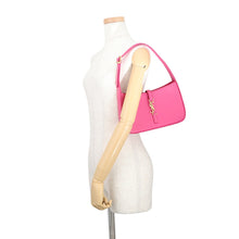 Load image into Gallery viewer, SAINT LAURENT PARIS LE 5 A 7 Le Sancassette Hobo Bag Bubble Gum6572282R20W5623 Calf Leather