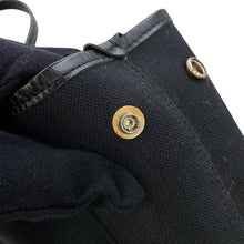 Load image into Gallery viewer, BALENCIAGA NavyCabas Black390346AQ38N1000 Canvas Leather Size XS