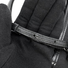 Load image into Gallery viewer, BALENCIAGA NavyCabas Black390346AQ38N1000 Canvas Leather Size XS