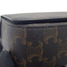 Load image into Gallery viewer, CELINE Triomphe Flap Shoulder Black/Brown111592ETH.38SI PVC Leather
