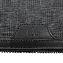 将图像加载到图库查看器中,GUCCI GG Supreme business bag Black395708 GG Supreme Leather
