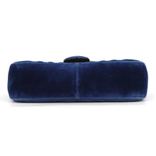 Load image into Gallery viewer, GUCCI GG Marmont Shoulder Bag Blue446744 Velour