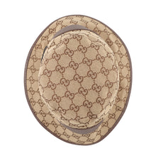 将图像加载到图库查看器中,GUCCI GG Canvas bucket hat Size M/58㎝ Beige/Brown576587 4HG62 2564 Canvas Leather