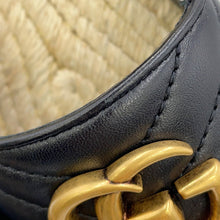 将图像加载到图库查看器中,GUCCI GG Marmont Espadrilles Black551890 BKO00 1000 Leather Size 34 1/2