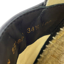 将图像加载到图库查看器中,GUCCI GG Marmont Espadrilles Black551890 BKO00 1000 Leather Size 34 1/2