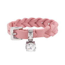 Load image into Gallery viewer, MIUMIU Crystal Bracelet Intreccio Bracelet Pink5IB320_2D8K_F0028 Nappa Leather