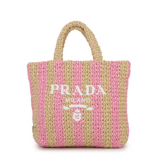 Load image into Gallery viewer, PRADA Crochet basket bag Beige/Pink1BG422 Raffia