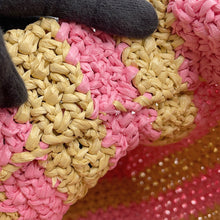 Load image into Gallery viewer, PRADA Crochet basket bag Beige/Pink1BG422 Raffia