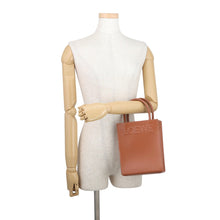 将图像加载到图库查看器中,LOEWE Standard A5 Tote 2-Way Bag BrownA933S30X01 Leather