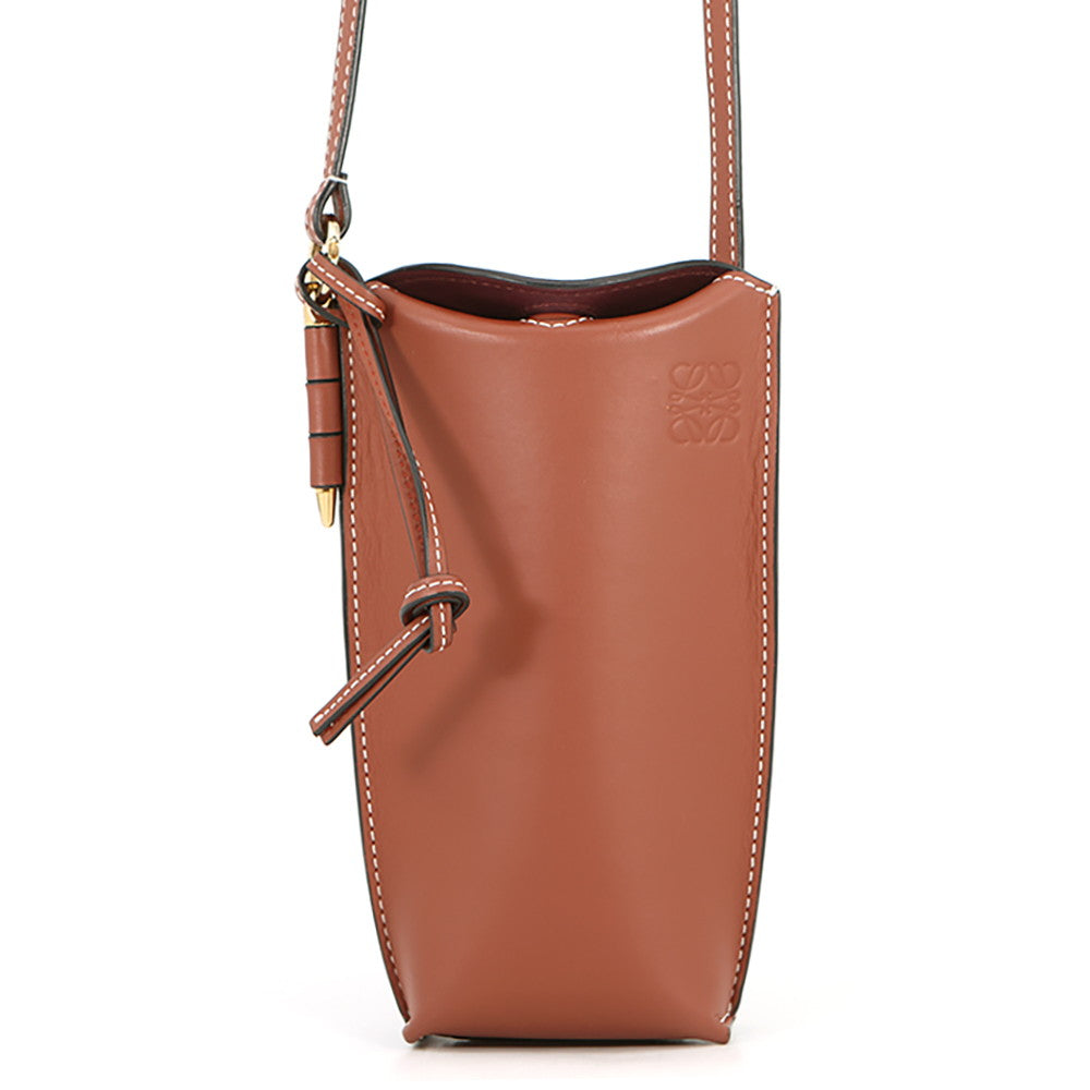 LOEWE Gate pocket Shoulder Bag Brown109.30.Z42 Leather– GALLERY