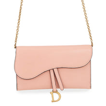 Load image into Gallery viewer, Dior Saddle Chain Wallet PinkS5614CCEH Leather