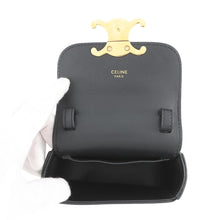 将图像加载到图库查看器中,CELINE Claude Shoulder Bag Black10I513DPV.38NO Shiny Calf Leather Size Mini
