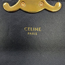 将图像加载到图库查看器中,CELINE Claude Shoulder Bag Black10I513DPV.38NO Shiny Calf Leather Size Mini
