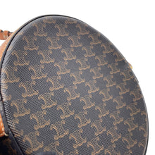 Load image into Gallery viewer, CELINE Triomphe Shoulder Bag Brown PVC Leather