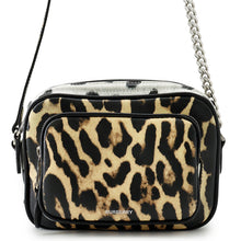 将图像加载到图库查看器中,BURBERRY Leopard print camera bag/shoulder bag Black/Beige/White8015963 PVC Leather