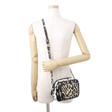 将图像加载到图库查看器中,BURBERRY Leopard print camera bag/shoulder bag Black/Beige/White8015963 PVC Leather