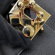将图像加载到图库查看器中,Christian Louboutin Karasukai Shoulder Bag Black/Red1225182CM6S Leather Size Mini