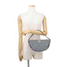 Load image into Gallery viewer, CHANEL Large Hobo 2-Way Bag Black/WhiteAS4698 Nylon Size Large
